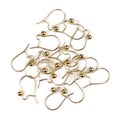 Hookwire Guard & Bead Earwire 15mm Gold Plated Alternative Image