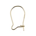 Hookwire Earwire with Guard 15x8mm (0.51mm) Gold Filled Alternative Image