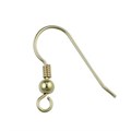 Fish Hook Earwire with Ball and Spring 9ct Gold Alternative Image