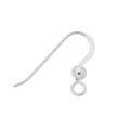 Heavy Fish Hook Earwire with Ball (Short Tail) ECO Sterling Silver Alternative Image