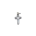 Cross Charm  Pendant 16x11mm Sterling Silver (STS) Alternative Image