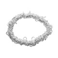 Elasticated Charm Bracelet Silver Plated Alternative Image