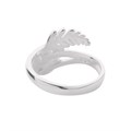 Feather & 6mm Cup for Cabochon Heavy Ring Size 6 (M) Sterling Silver Alternative Image