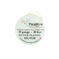 Parawire 18 Gauge (1.02mm) Non Tarnish Silver Plated Wire 20ft (6m) Spool Alternative Image