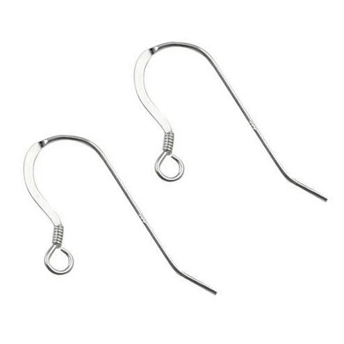 Lightweight Fish Hook with Spring 0.60mm wire Sterling Silver (STS)