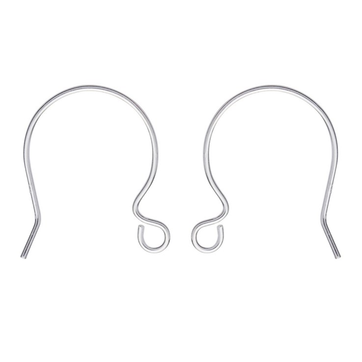 Round Earwire Sterling Silver