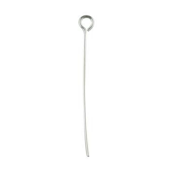 Eyepin 1"  (25mm) wire dia 0.60mm Sterling Silver (STS)