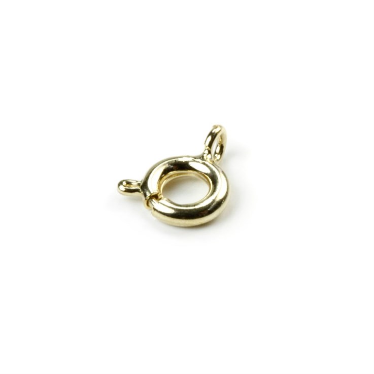 6mm Bolt Ring  Clasp Gold Plated