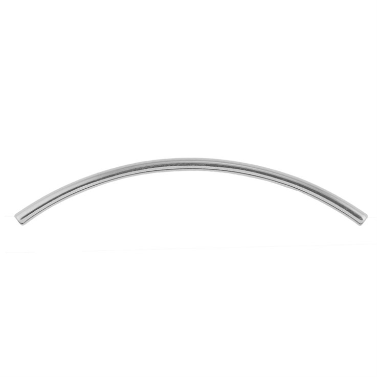 Curved Noodle Tube Bead 1.5x40mm Silver Plated (SP)