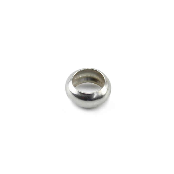 6mm Ring Bead 4.0mm Hole ECO Sterling Silver