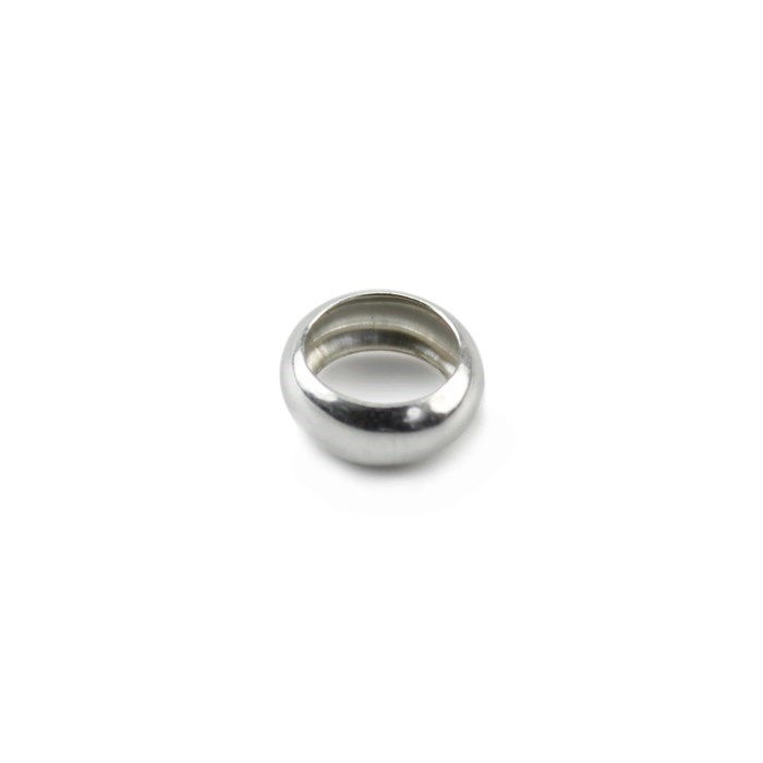 7mm Ring Bead 4.6mm Hole ECO Sterling Silver