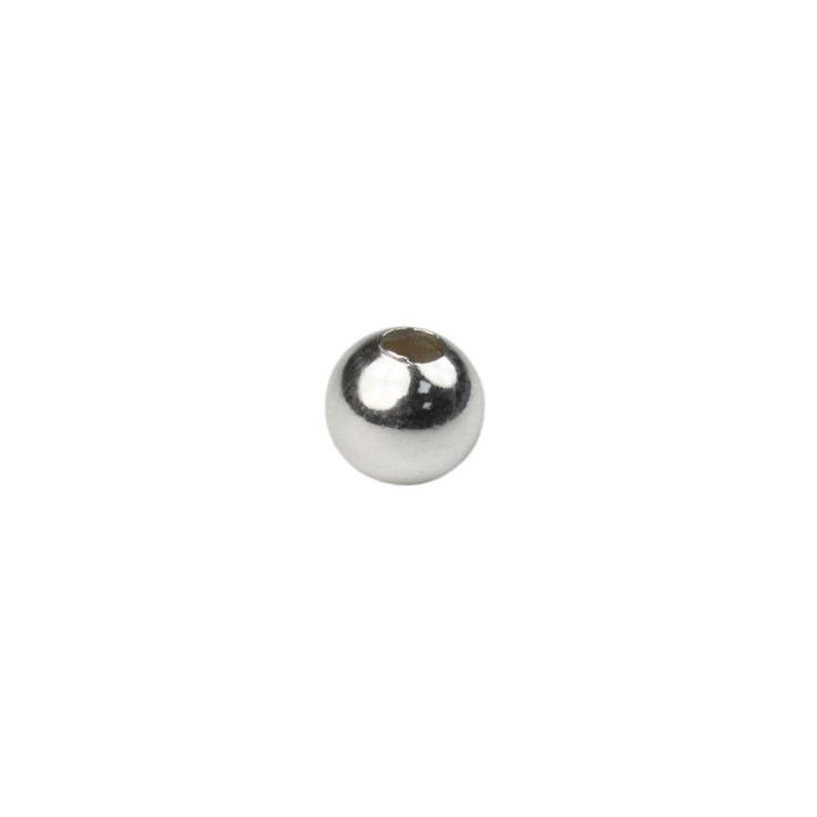 5mm Stopper Bead Rubber Lined 2.5mm ID (1.50mm Fit) Sterling Silver
