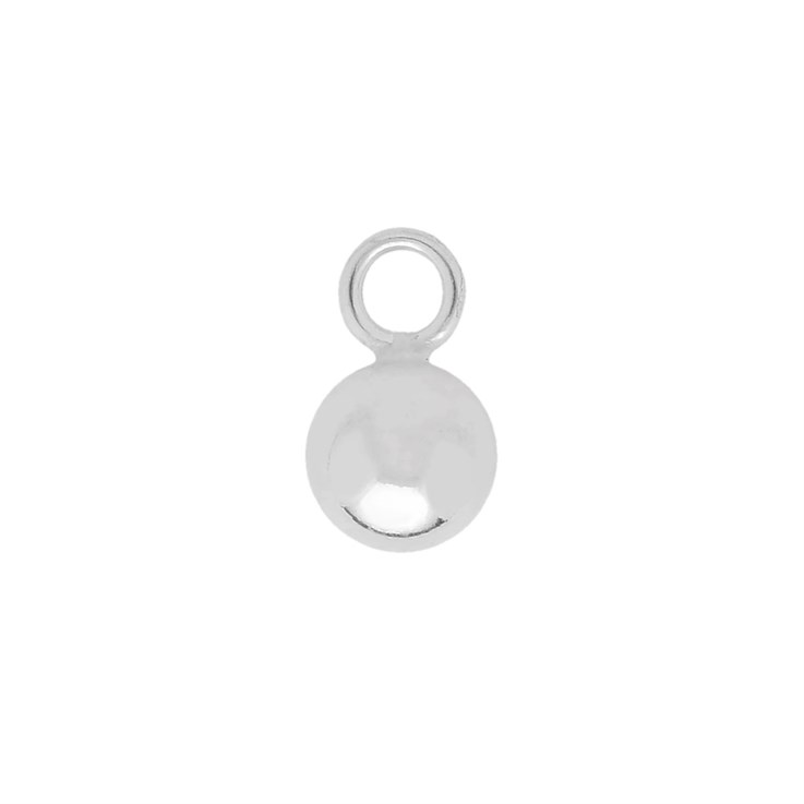STS Essentials - Ball Charm 5mm with 3mm loop Sterling Silver NETT