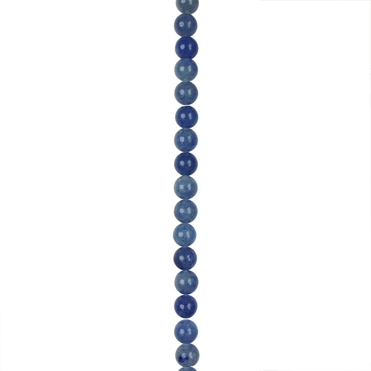 8mm Round gemstone bead Aventurine Blue 40cm strand