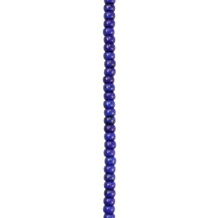 6mm Rainbow Howlite Rondelle Beads Blue 15.5"