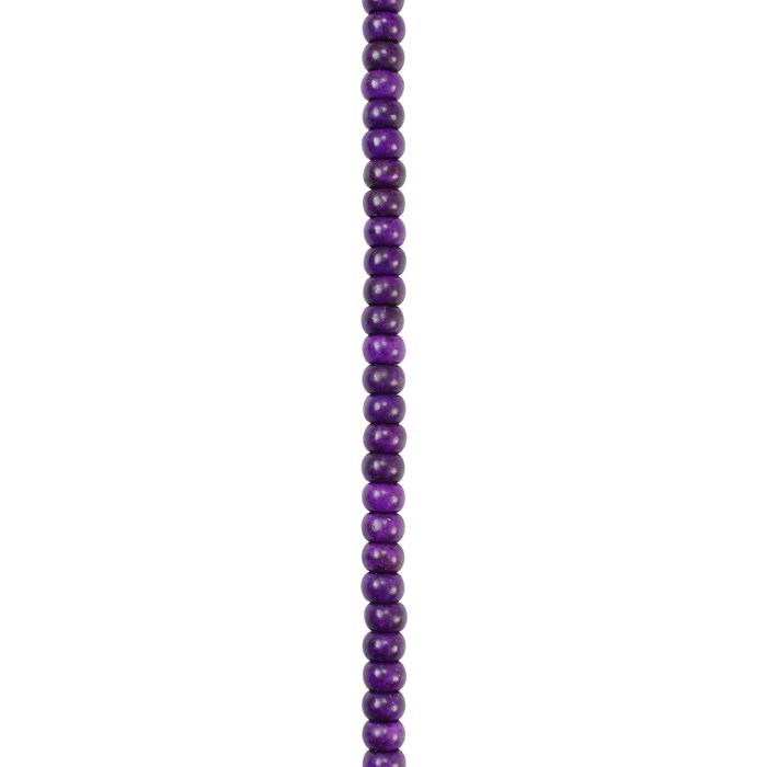 6mm Rainbow Howlite Rondelle Beads Purple 15.5"