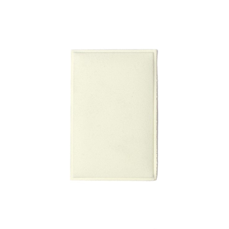Necklet Box Pads Cream - Plain 75x47mm