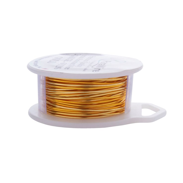 Parawire 20 Gauge (0.81mm) Non Tarnish Gold Plated Wire 6yd (5.5m) Spool