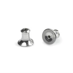 Superior Earstud Bullet Clutch Sterling Silver (STS)