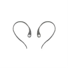Superior 17mm Flat Earwire with Hole Sterling Silver (STS)