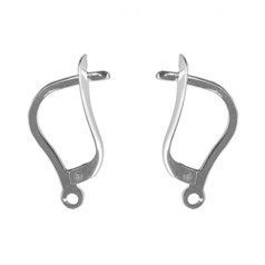 Heavy Lever Back Earwire with Ring Sterling Silver (STS)