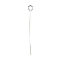 Eyepin 3/4" (20mm) wire dia 0.60mm Sterling Silver  (STS)