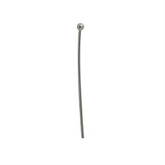 Ball 2" (50mm) Heavy 0.74mm Headpin Sterling Silver (STS)