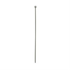 Ball 2" (51mm) Extra Fine  0.40mm Headpin Sterling Silver (STS)