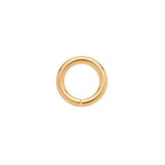 5mm Jump Ring 0.8mm (unsoldered)  Gold Plated Sterling Silver (STS) Vermeil