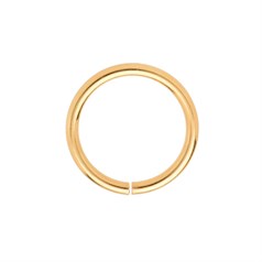 8mm Jump Ring 0.8mm (unsoldered) Gold Plated Sterling Silver (STS) Vermeil