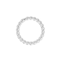 10mm Twisted Jump Ring Sterling Silver