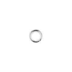 5mm Unsoldered Jump Ring 0.8mm Silver Plated