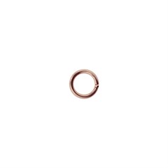 5mm Unsoldered Jump Ring 0.8mm Rose Gold Plated