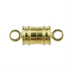 6mm Diameter Rotative Magnetic  Clasp + Loop Gold Plated