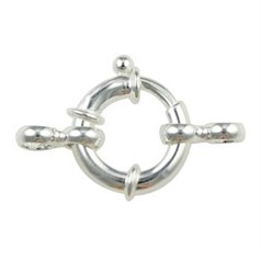 18mm Jumbo  Bolt Ring Clasp Sterling Silver (STS)