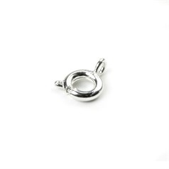 6mm Bolt Ring  Clasp Silver Plated