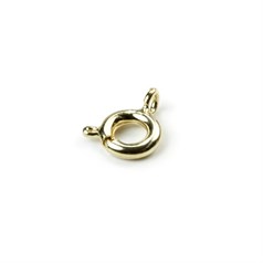 6mm Bolt Ring  Clasp Gold Plated