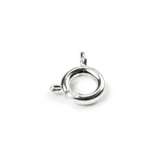 7mm Bolt Ring  Clasp Silver Plated