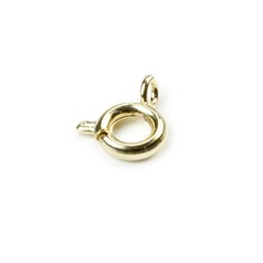 7mm Bolt Ring Clasp Gold Plated