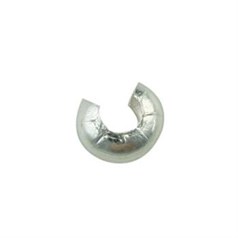 4mm Crimp Cover Sterling Silver (STS)