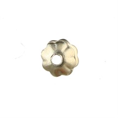 3mm Flower Design Shaped Bead Cap Gold Filled