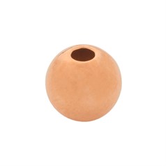 6mm Plain Round Shaped Bead with 1.8mm Hole Rose Gold Filled