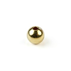 3mm Plain round shaped bead with 0.90mm hole Gold Plated (GP)