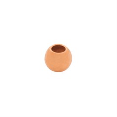 3mm Plain Round Shaped Bead with 1.5mm hole Rose Gold Filled