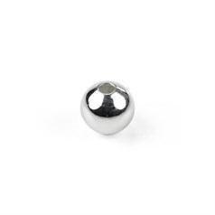 Plain round shape Bead 3mm with 0.9mm Hole ECO Sterling Silver (STS)