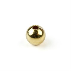 4mm Plain round shaped bead with 1.20mm hole Gold Plated (GP)