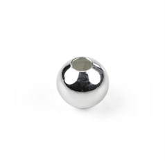 Plain round shape Bead 5mm with 1.5mm Hole ECO Sterling Silver (STS)