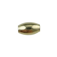 Oval Shaped Bead 3x5mm 9ct Gold