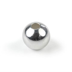 8mm Plain round shaped bead Silver Plated (SP)