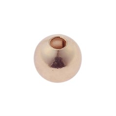 8mm Plain round shaped bead with 2.5mm hole Rose Gold Plated